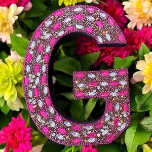 NEW Bombay Monogram Letter “G” Jeweled Decorative Piece